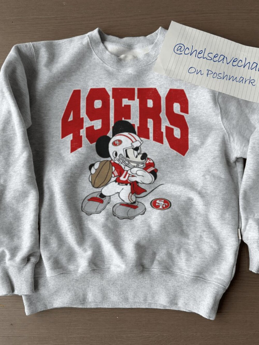 Vintage San Francisco 49ers Micky Sweatshirt, Retro NFL Football SF 49ers Shirt